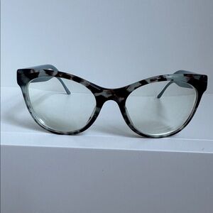 Ladies Authentic Prada tortoiseshell eyeglasses with case